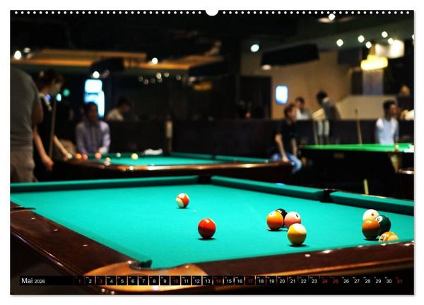Produktbild: Billard. Konzentration - Sport - Spannung (Wandkalender 2026 DIN A2 quer), CALVENDO Monatskalender