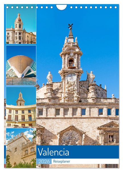 Produktbild: Valencia - Reiseplaner (Wandkalender 2026 DIN A4 hoch), CALVENDO Monatskalender