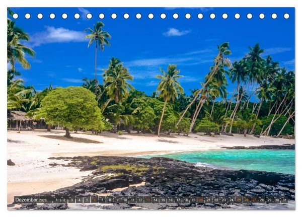 Produktbild: Samoa und Fidschi (Tischkalender 2026 DIN A5 quer), CALVENDO Monatskalender