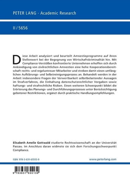 Produktbild: Das Amnestieprogramm
