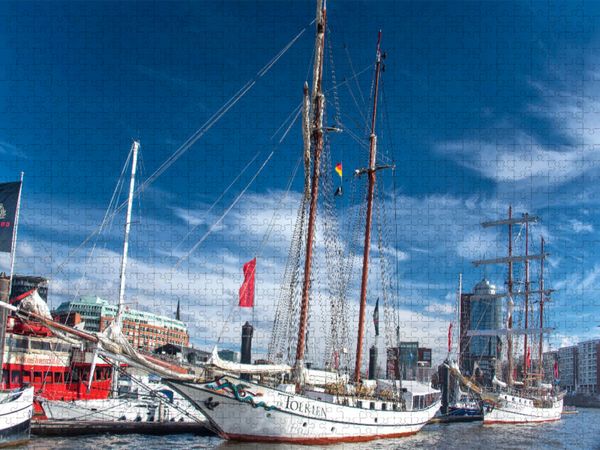 Produktbild: CALVENDO Puzzle Der Niederhafen vor der Kehrwiederspitze | 2000 Teile Lege-Gr&ouml;&szlig;e 90x67cm Foto-Puzzle f&uuml;r gl&uuml;ckliche Stunden