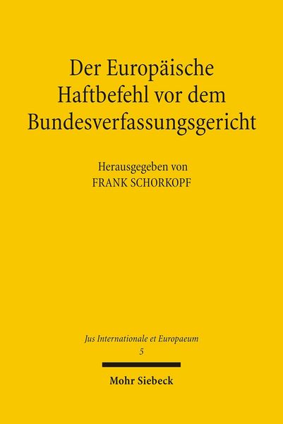 Produktbild: Der Europ&auml;ische Haftbefehl vor dem Bundesverfassungsgericht