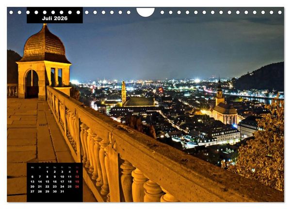 Produktbild: City Lights - Lichter der Nacht (Wandkalender 2026 DIN A4 quer), CALVENDO Monatskalender