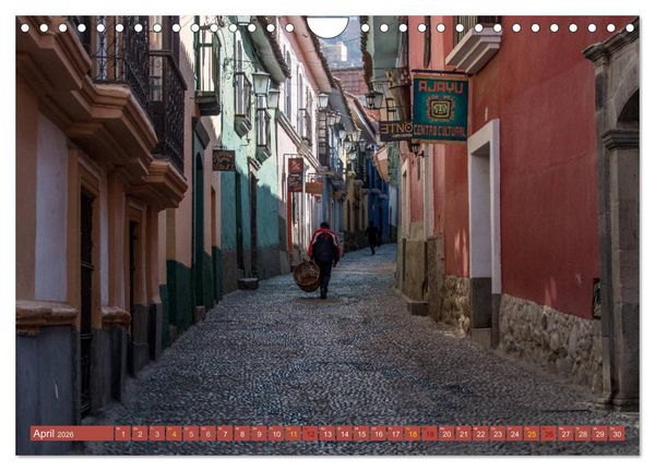 Produktbild: Farbenfrohes Bolivien (Wandkalender 2026 DIN A4 quer), CALVENDO Monatskalender