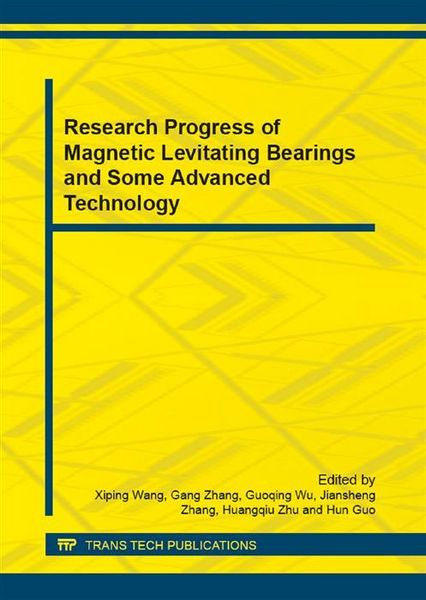 Produktbild: Research Progress of Magnetic Levitating Bearings and Some Advanced Technology