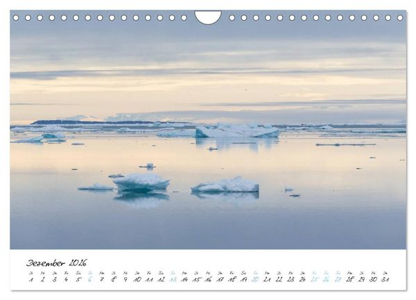 Produktbild: Heike Odermatt: 80&deg; Nord - Fotografien von Spitzbergen und Nordaustland (Wandkalender 2026 DIN A4 quer), CALVENDO Monatskalender
