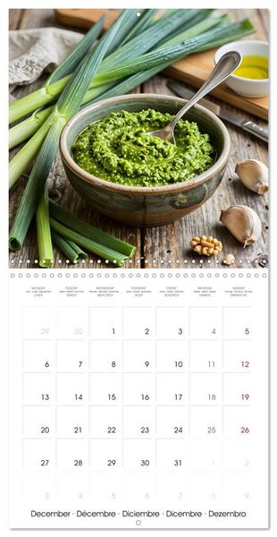 Produktbild: Zero Waste Pesto - From Scraps to Color &ndash; Vibrant Kitchen Magic (Wall Calendar 2027 12 &times; 12 Inch) CALVENDO 12 Month Wall Calendar