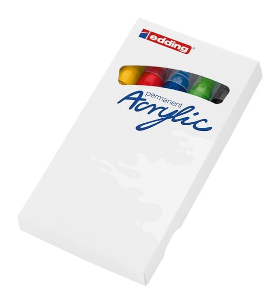 Produktbild: Edding Acrylmarker Acrylic 5100 Mittel 5er Set