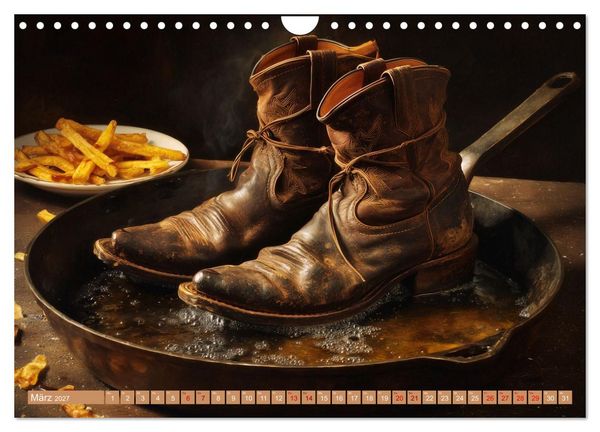 Produktbild: Schuh-verr&uuml;ckt. Pantoffel, Pumps und Co. im Ausnahmezustand (Wandkalender 2027 DIN A4 quer), CALVENDO Monatskalender