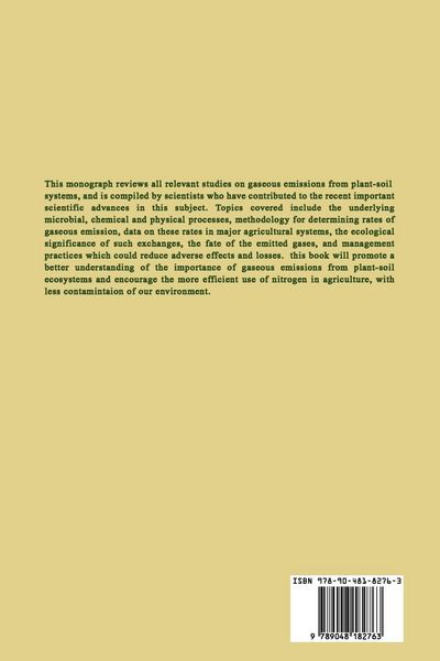 Produktbild: Gaseous Loss of Nitrogen from Plant-Soil Systems