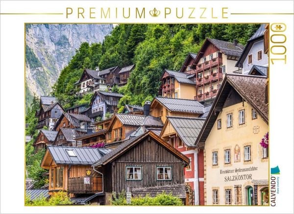 CALVENDO Puzzle Hallstatt - Zwischen Bergen und Tradition | 1000 Teile Lege-Größe 64 × 48 cm Foto-Puzzle für glückliche Stunden