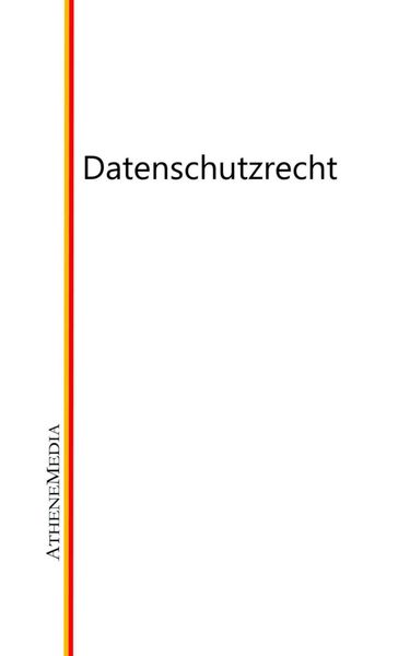 Produktbild: Datenschutzrecht