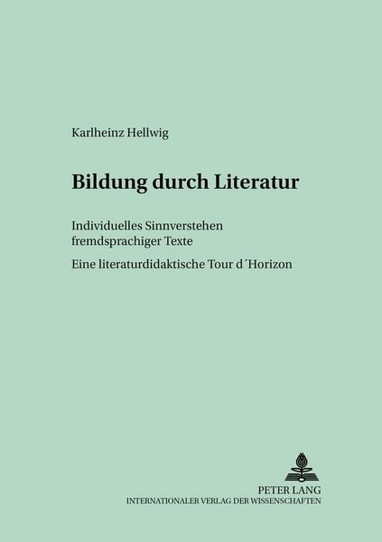 Produktbild: Bildung durch Literatur