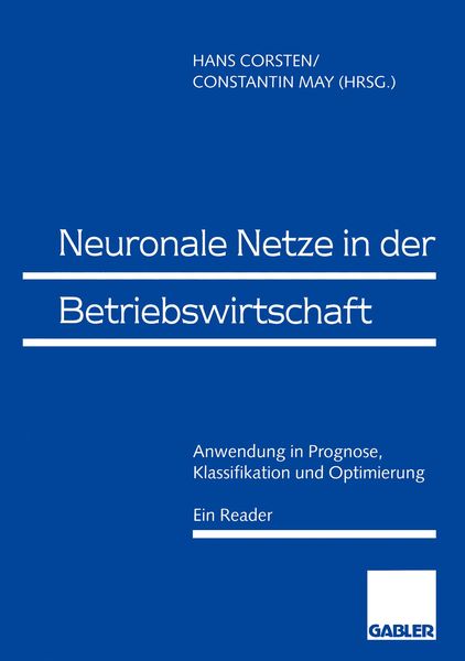 Produktbild: Neuronale Netze in der Betriebswirtschaft