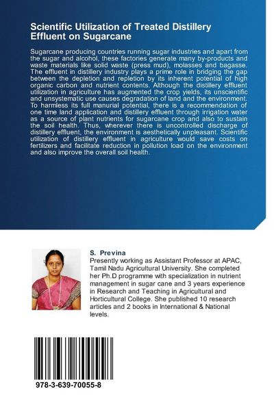 Produktbild: Scientific Utilization of Treated Distillery Effluent on Sugarcane
