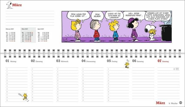 Produktbild: Peanuts Wochenquerplaner 2027