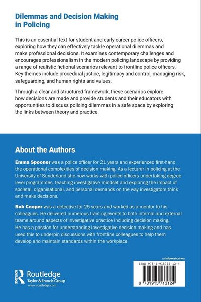 Produktbild: Dilemmas and Decision Making in Policing