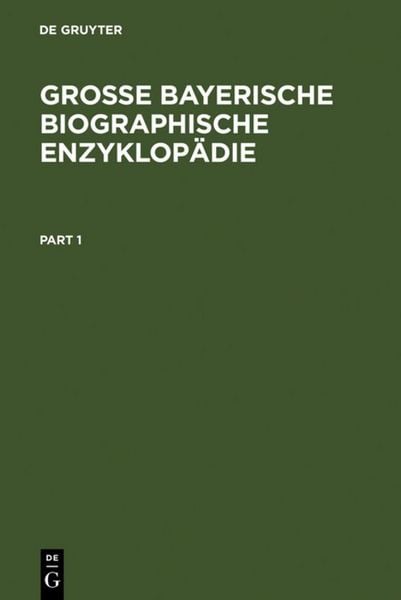 Produktbild: Gro&szlig;e Bayerische Biographische Enzyklop&auml;die