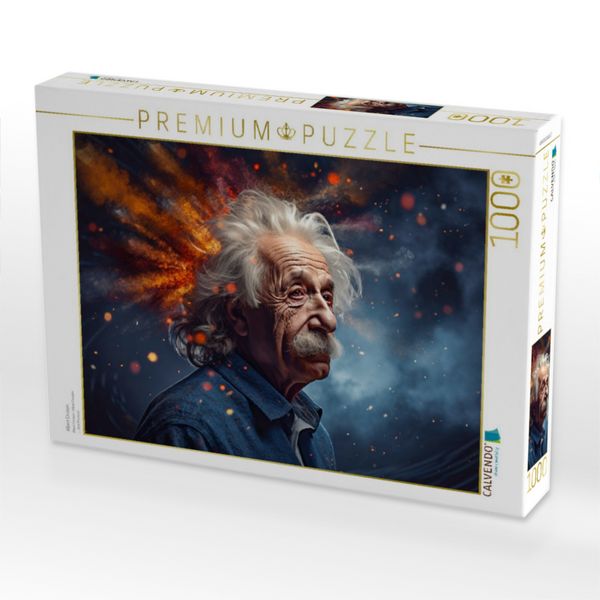 Produktbild: CALVENDO Puzzle Albert Einstein | 1000 Teile Lege-Gr&ouml;&szlig;e 64x48cm Foto-Puzzle f&uuml;r gl&uuml;ckliche Stunden