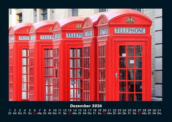 Produktbild: London 2026 Fotokalender DIN A4