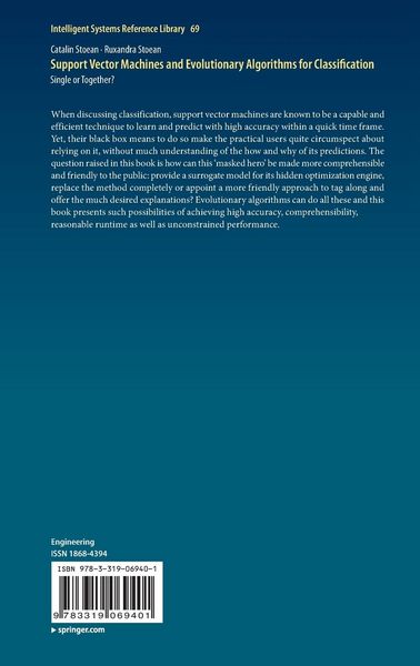 Produktbild: Support Vector Machines and Evolutionary Algorithms for Classification