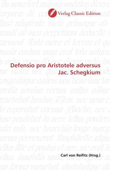 Produktbild: Defensio pro Aristotele adversus Jac. Schegkium