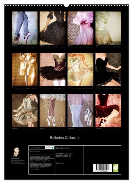 Produktbild: Ballerina Collection (hochwertiger Premium Wandkalender 2026 DIN A2 hoch), Kunstdruck in Hochglanz