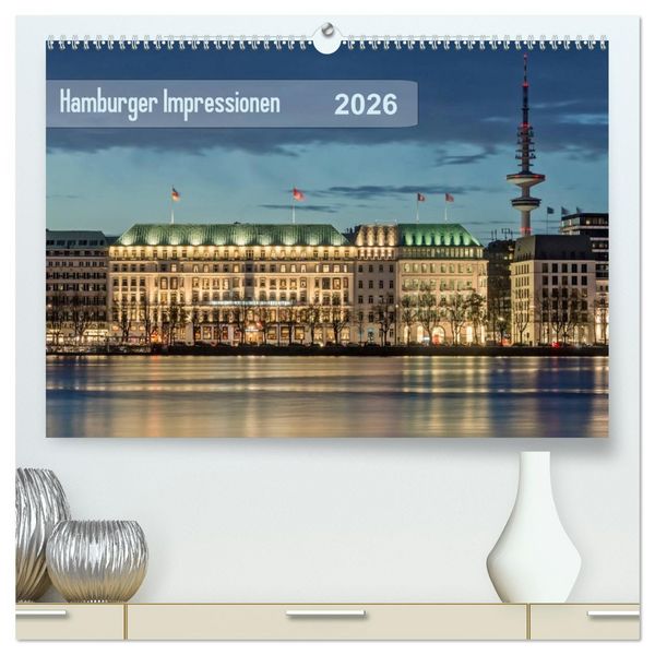 Hamburger Impressionen 2026 (hochwertiger Premium Wandkalender 2026 DIN A2 quer), Kunstdruck in Hochglanz