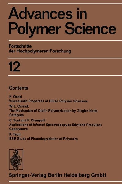 Produktbild: Advances in Polymer Science