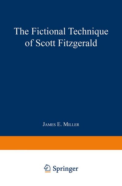 Produktbild: The Fictional Technique of Scott Fitzgerald