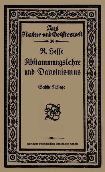 Produktbild: Abstammungslehre und Darwinismus