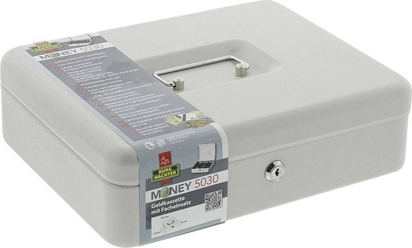 Produktbild: Burg W&auml;chter 10710 Geldkassette (B x H x T) 300 x 90 x 240mm Hellgrau
