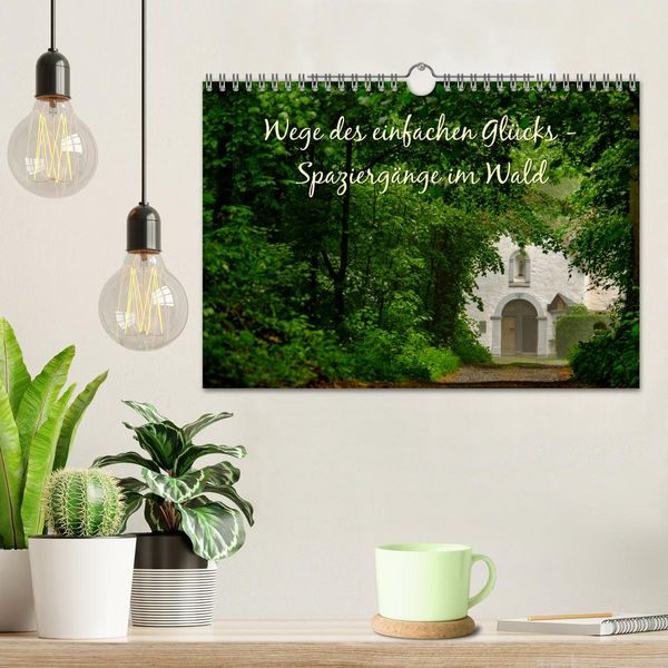 Produktbild: Wege des einfachen Gl&uuml;cks - Spazierg&auml;nge im Wald (Wandkalender 2026 DIN A4 quer), CALVENDO Monatskalender
