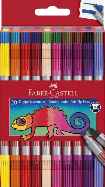 Produktbild: Faber-Castell Doppelfasermaler 20er Etui