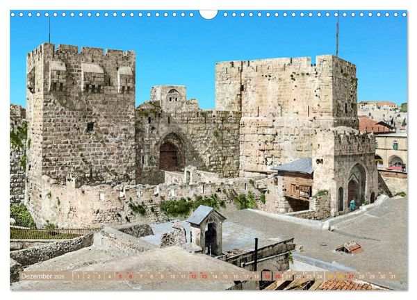 Produktbild: Altes Jerusalem um das Jahr 1900 - Fotos neu restauriert und koloriert (Wandkalender 2026 DIN A3 quer), CALVENDO Monatskalender