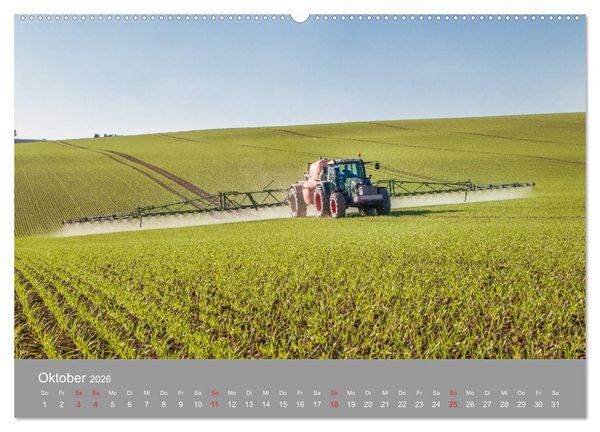 Produktbild: Landtechnik im Einsatz (Wandkalender 2026 DIN A2 quer), CALVENDO Monatskalender