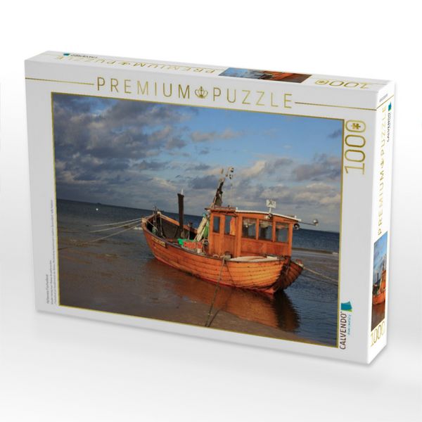 Produktbild: CALVENDO Puzzle H&ouml;lzernes Fischerboot | 1000 Teile Lege-Gr&ouml;&szlig;e 64x48cm Foto-Puzzle f&uuml;r gl&uuml;ckliche Stunden