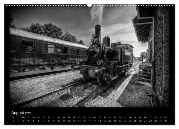 Produktbild: Dampflokomotiven (Wandkalender 2026 DIN A2 quer), CALVENDO Monatskalender