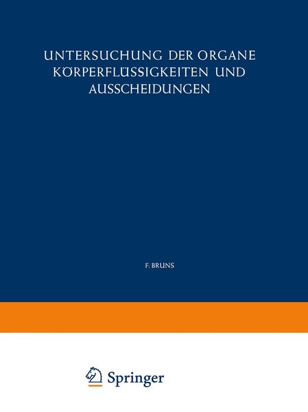 Produktbild: Untersuchung der Organe K&ouml;rperfl&uuml;ssigkeiten und Ausscheidungen