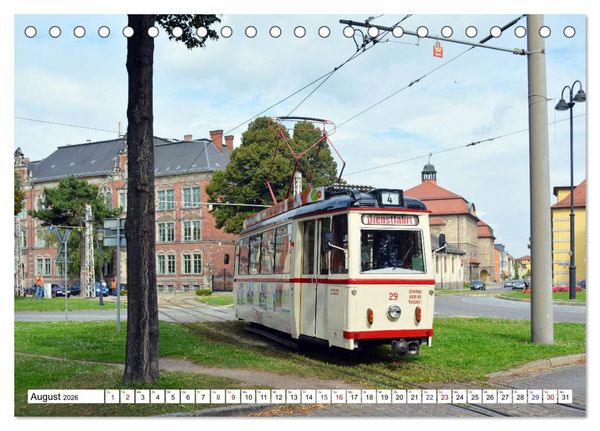 Produktbild: LOWA-Stra&szlig;enbahnen Naumburg-Gera-Sta&szlig;furt-Frankfurt/Oder (Tischkalender 2026 DIN A5 quer), CALVENDO Monatskalender