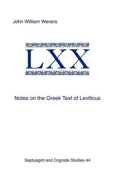 Produktbild: Notes on the Greek Text of Leviticus