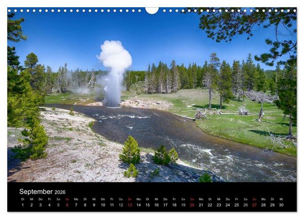 Produktbild: Traumziele in den USA. Der Yellowstone National Park (Wandkalender 2026 DIN A3 quer), CALVENDO Monatskalender