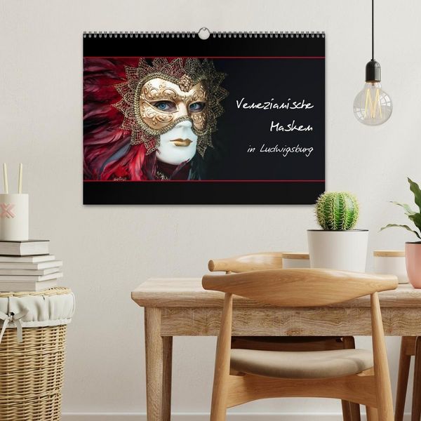 Produktbild: Venezianische Masken in Ludwigsburg (Wandkalender 2027 DIN A3 quer), CALVENDO Monatskalender