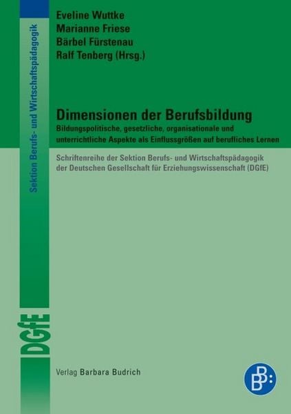Produktbild: Dimensionen der Berufsbildung