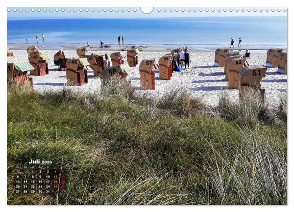 Produktbild: L&uuml;becker Bucht Strand - Sport - Flair (Wandkalender 2026 DIN A3 quer), CALVENDO Monatskalender