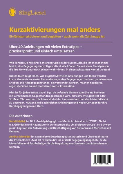Produktbild: Kurzaktivierungen mal anders. Beliebte und einf&uuml;hlsame 10-Minuten-Aktivierungen f&uuml;r Senioren. Mit Kopiervorlagen und Materialkisten f&uuml;r Aktivierungen.