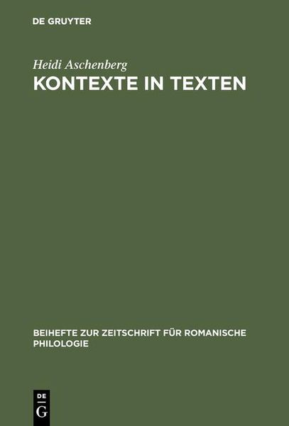 Produktbild: Kontexte in Texten