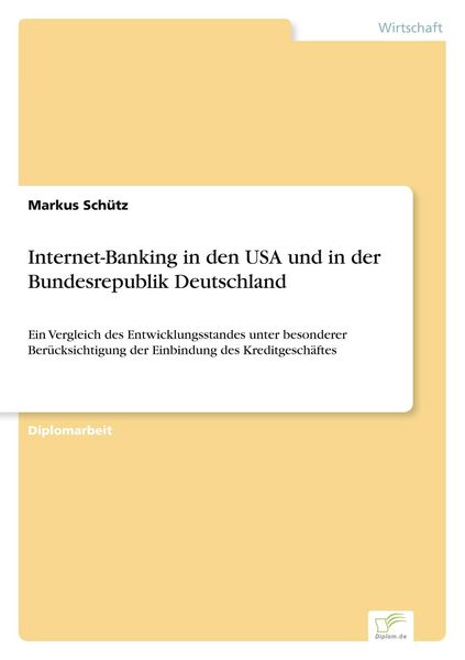 Produktbild: Internet-Banking in den USA und in der Bundesrepublik Deutschland