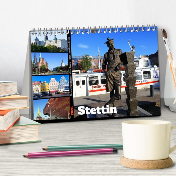 Produktbild: Stettin - Bedeutende Hafenstadt in Polen (Tischkalender 2026 DIN A5 quer), CALVENDO Monatskalender