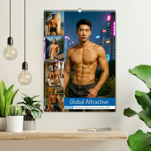 Produktbild: Global Attractive (Wall Calendar 2026 DIN A2 portrait), CALVENDO 12 Month Wall Calendar
